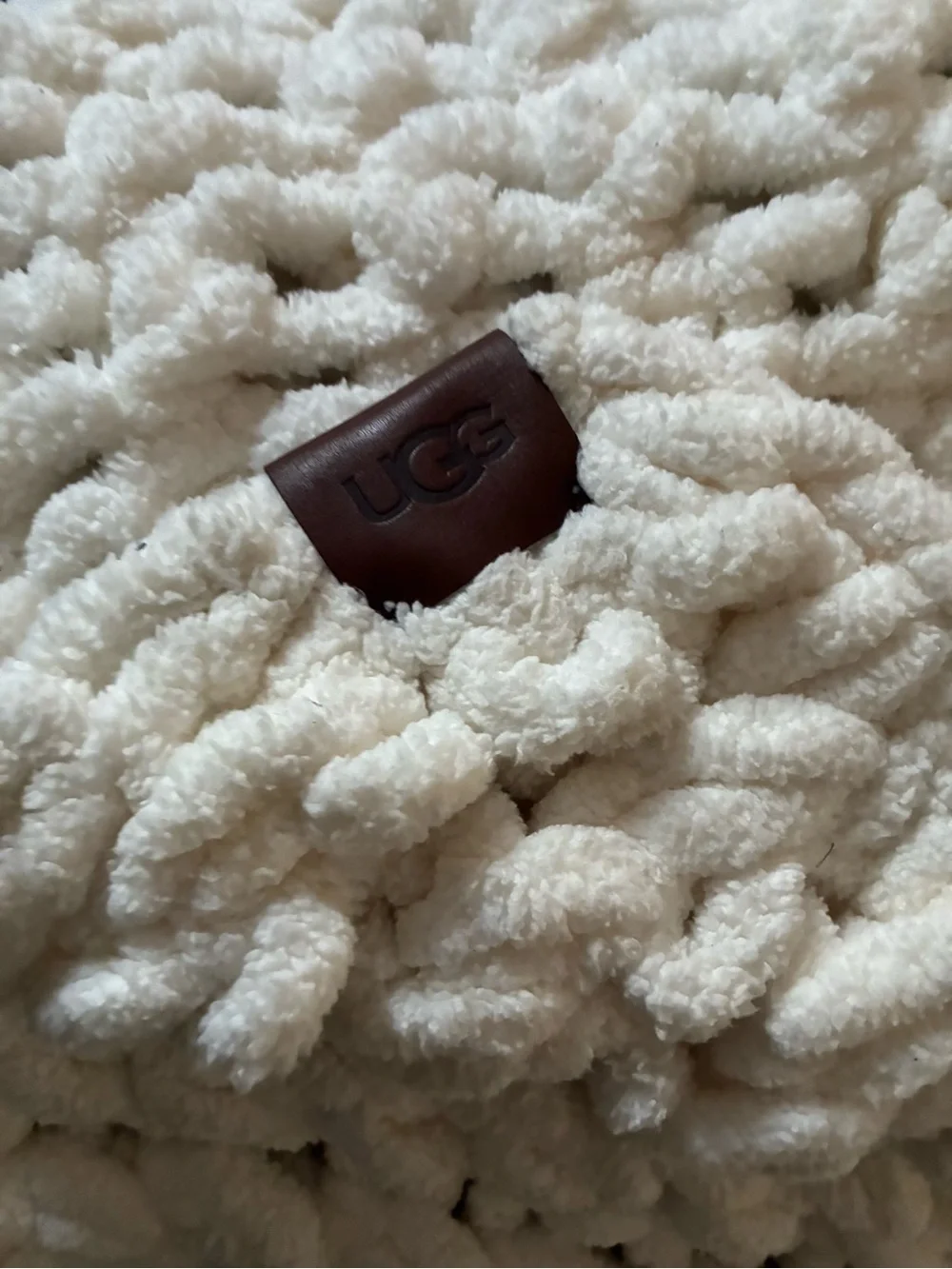 Chunky Cable Knit Throw Blanket off white Cream UGG throw Soft Home Bedding